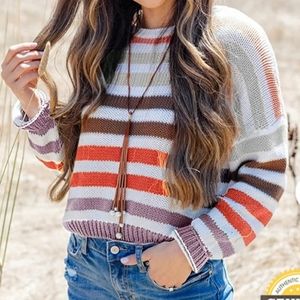 Striped Multicolor Women's Sweater